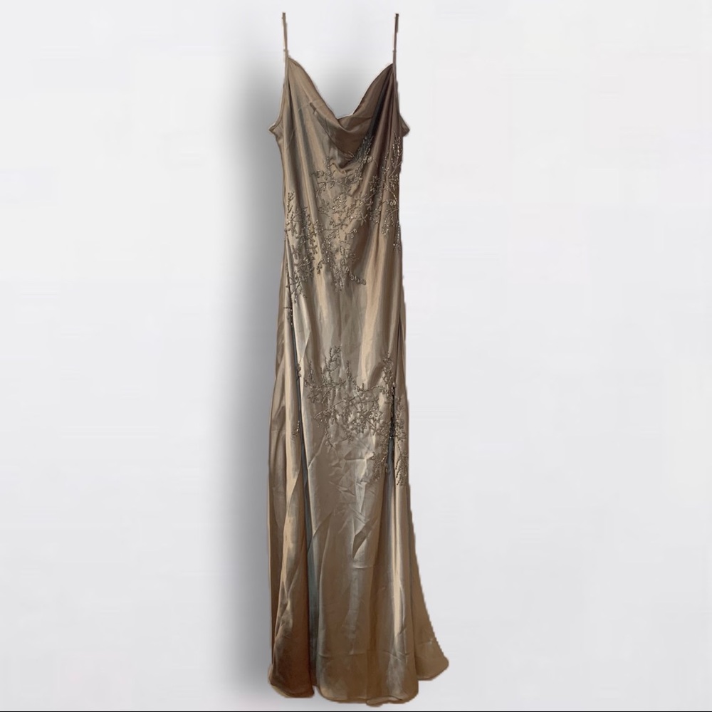 B’Zar Vintage Olive Green Gown